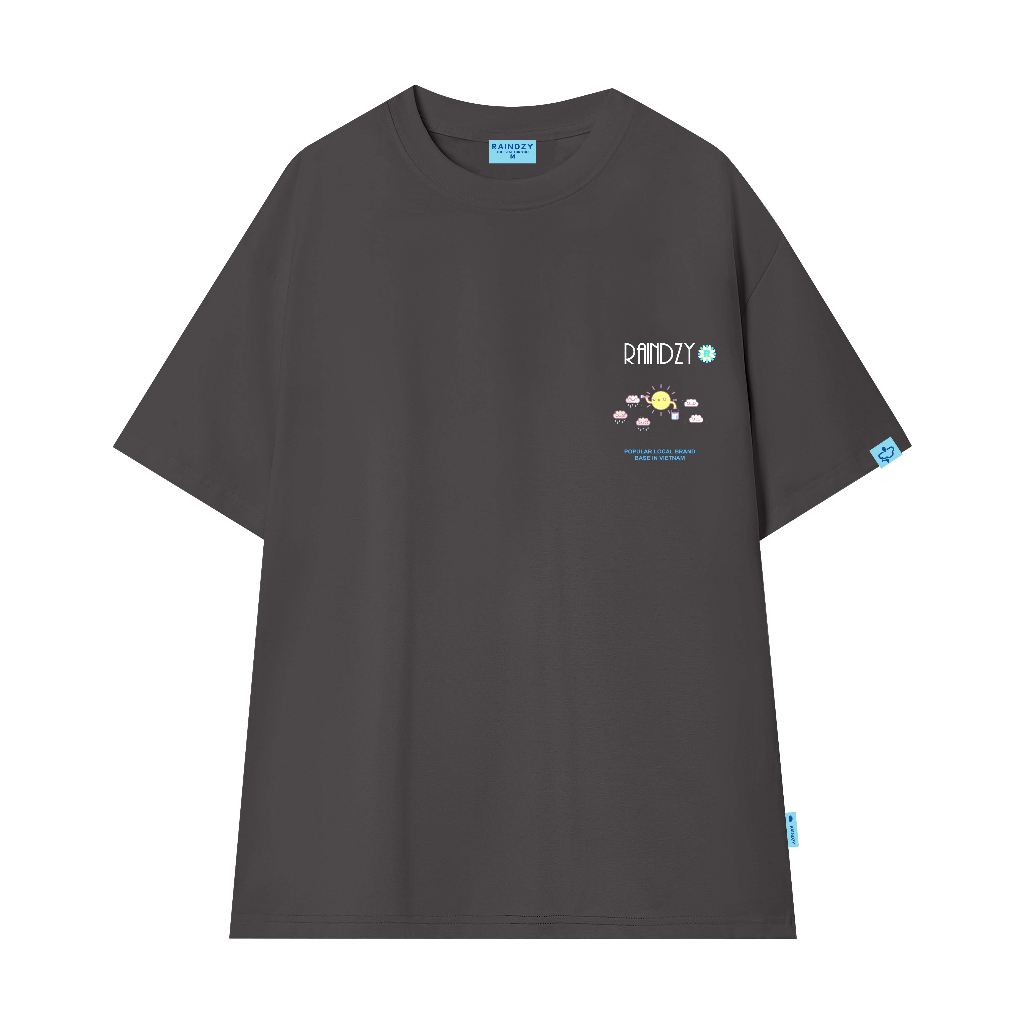 Áo phông local brand nam nữ unisex , tay lỡ thun form rộng teen cổ tròn oversize cotton màu tee RAINDZY ATL01