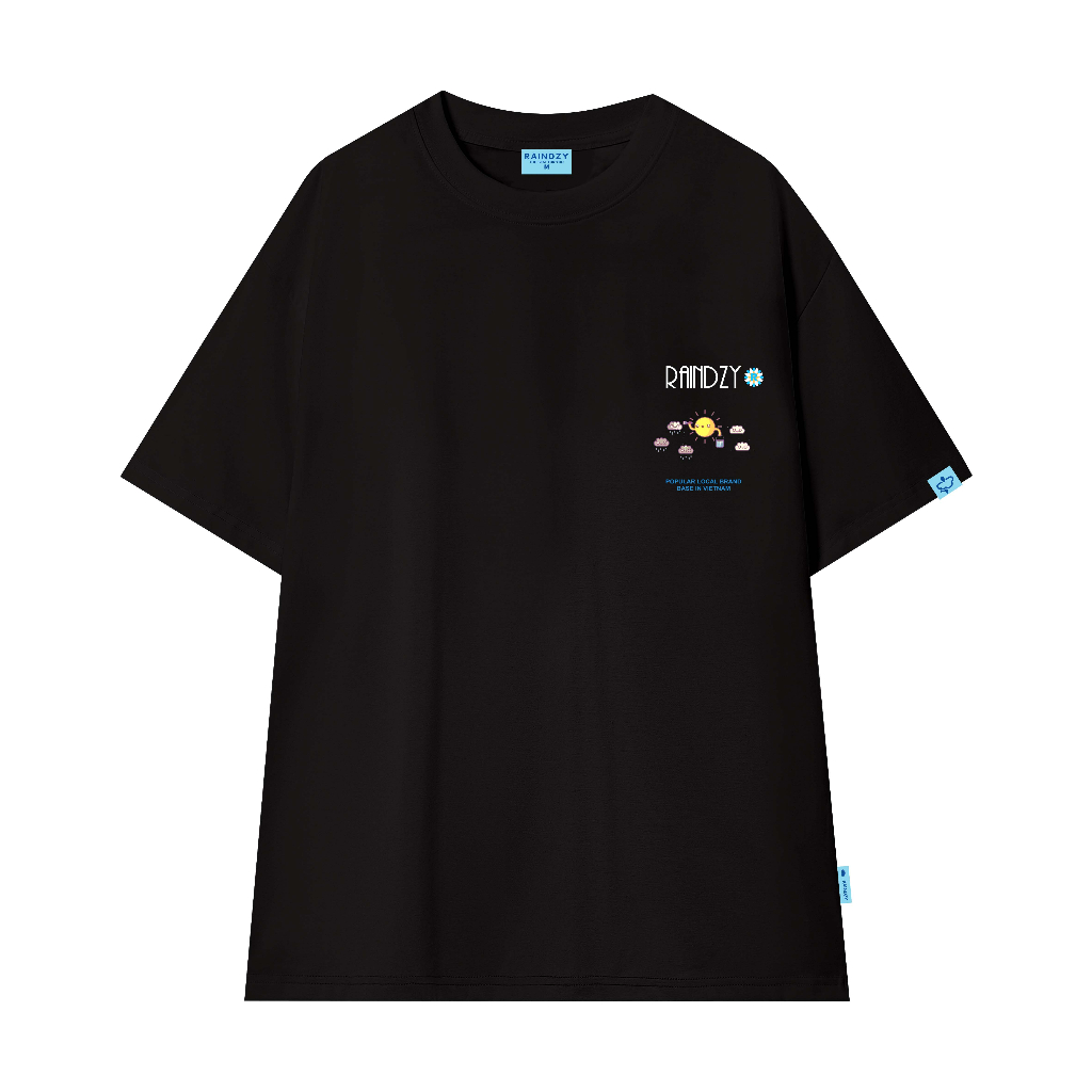 Áo phông local brand nam nữ unisex , tay lỡ thun form rộng teen cổ tròn oversize cotton màu tee RAINDZY ATL01