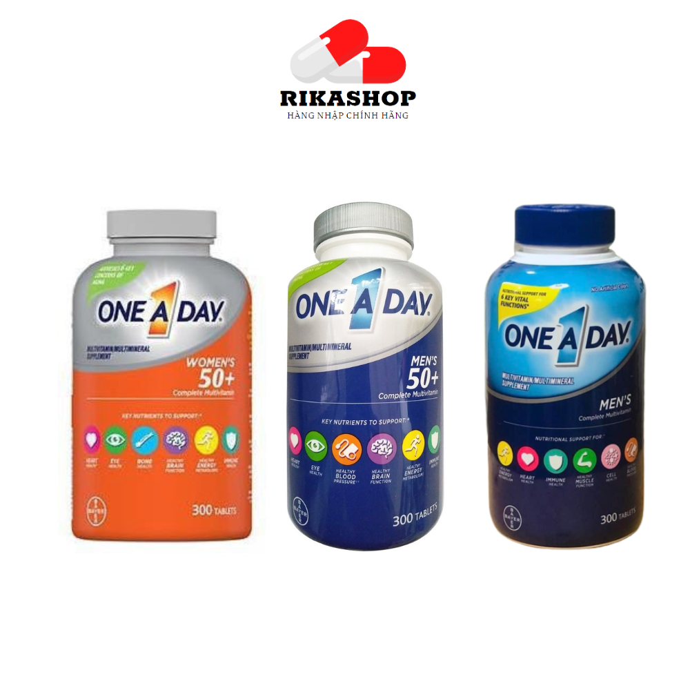 ( Hàng Mỹ bao check )Vitamin tổng hợp cho nam,nữ trên 50 tuổi ONE A DAY WOMEN'S 50+