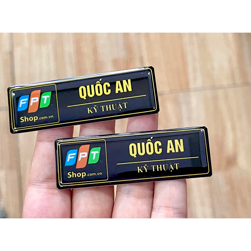 Bảng tên FPT in cố định theo yêu cầu -