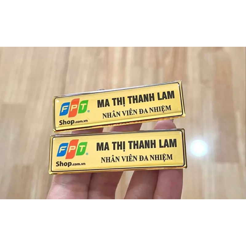 Bảng tên FPT in cố định theo yêu cầu -