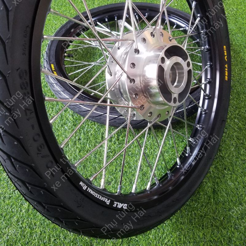 Bánh căm RAIDER SATRIA F150 FULL vỏ ruột CRV SIZE 60/70 Kèm lòng Đĩa trước CNC lắp như ZIN HTH1128 MSP 0071