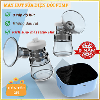 Máy hút sữa điện đôi thông minh tốt hơn fatz baby freemax, Máy vắt sữa cao cấp, máy kích sữa có chế độ massage
