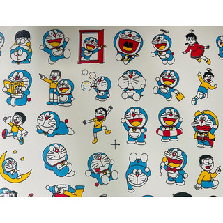 Bộ Tem dán nón bảo hiểm ( bò sữa , khủng Long , dorreamon…cute)