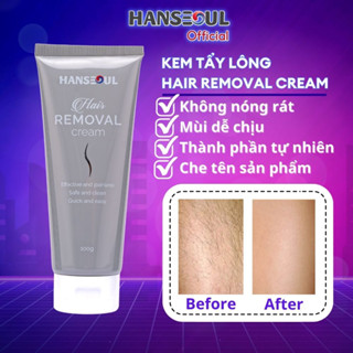 Kem tẩy lông Hair Removal Cream tẩy lông vùng kín, nách, chân tuýp 100g chính hãng Hanseoul