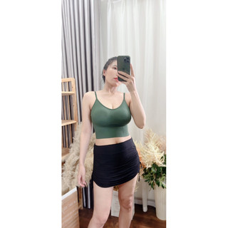 Áo bra cotton có mút ngực [ảnh thật]