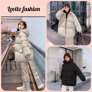 Áo Khoác Phao Béo NỮ có mũ đại Hàn Siêu Ấm  HÀNG SIÊU SALE Áo khoác đại hàn  dáng rộng