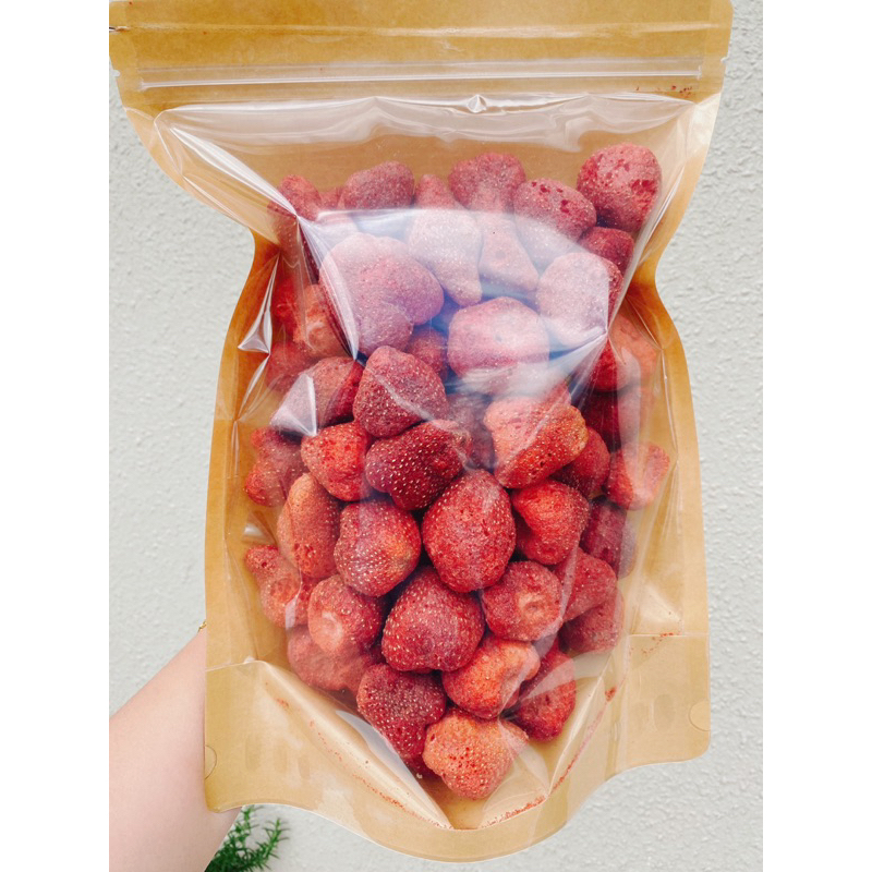 Dâu Tây Sấy Giòn | 100-500gr | Đặc sản Đà Lạt