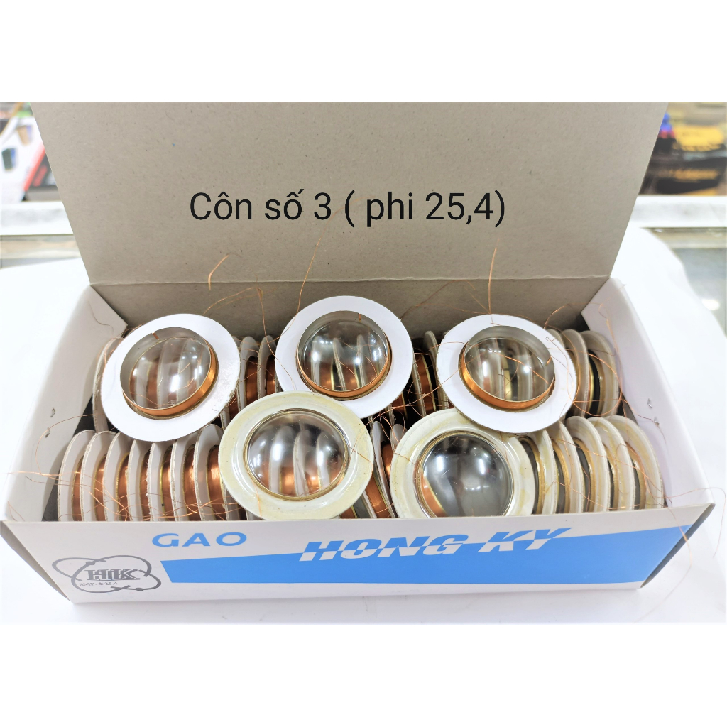 Combo 5 chiếc coil trép cóc 25.4mm - coil loa treble rời