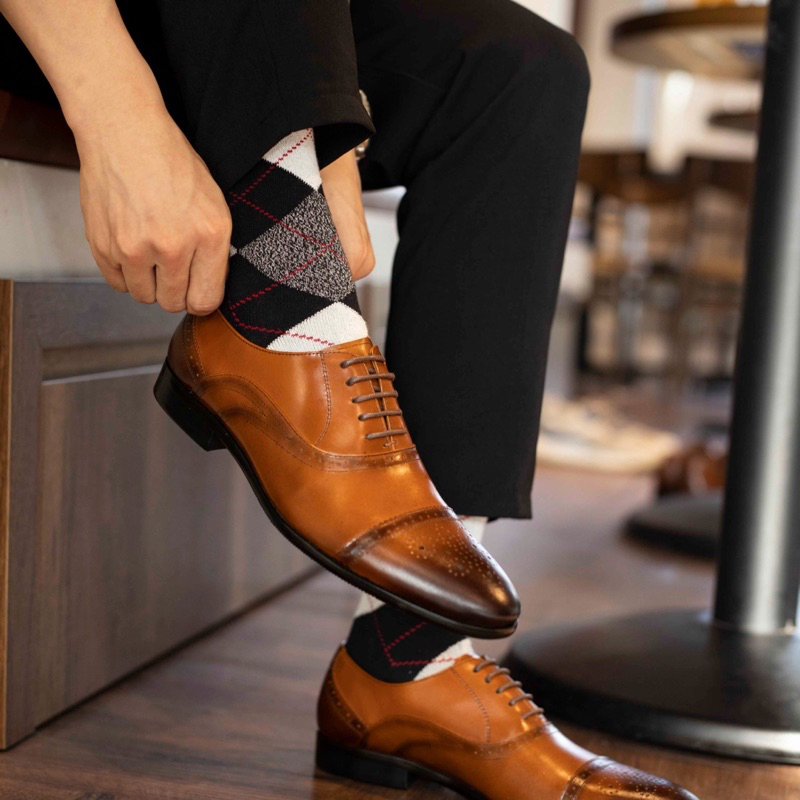 Giày Tây Oxford Nam Buộc Dây Da Bò Nguyên Tấm Santoro Mã M584.1