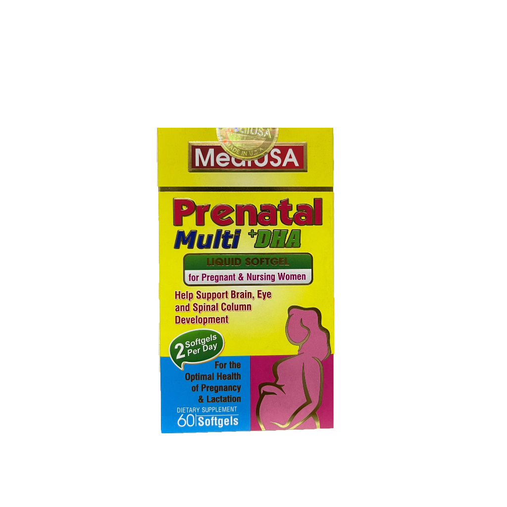 MEDIUSA PRENATAL MULTI DHA - THUỐC BỔ CHO BÀ BẦU HỘP 60 VIÊN