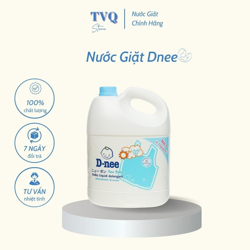 Nước Giặt Dnee 2 In 1 Chính Hãng An Toàn Cho Da An Tâm Sử Dụng ( TVQ Store )
