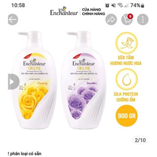Sữa Tắm Enchanteur Hương Nước Hoa Delightful date mới