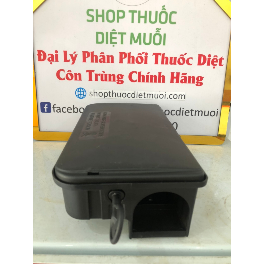 ( XÃ KHO GIÁ RẺ) Hộp đựng thuốc diệt chuột, bã chuột hình chữ nhật, hàng nhập khẩu nhựa siêu tốt