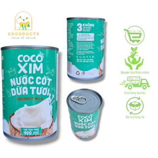 Nước cốt dừa tươi Cocoxim dung tích 400ml/Hộp