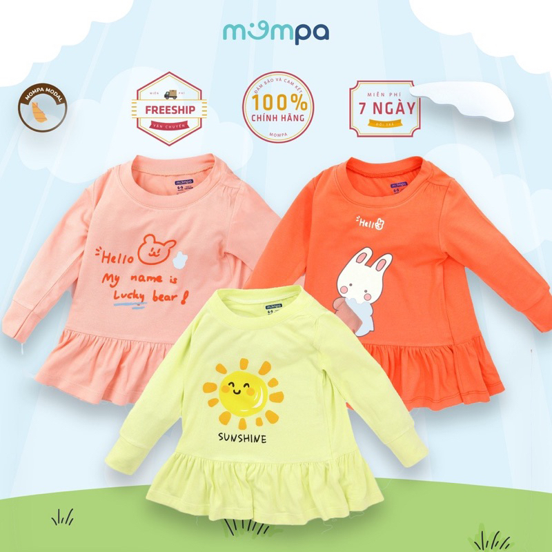 Sét áo váy cho bé chất petit mềm mát