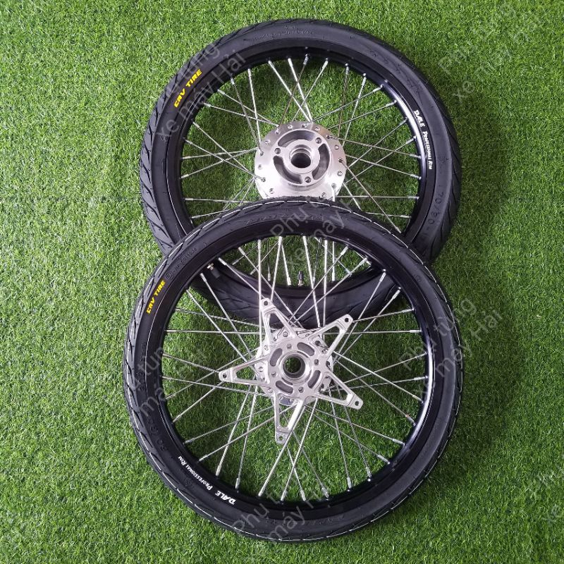 Bánh căm SATRIA F150 FULL vỏ ruột CRV SIZE 60/70 kèm Đĩa trước sau lắp như ZIN không cần chế HTH83 MSP 0175