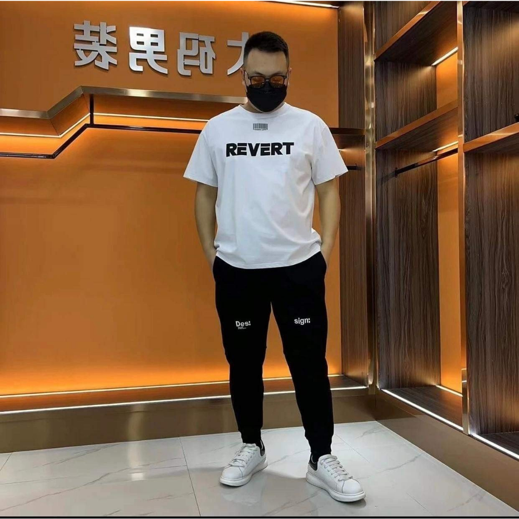 Áo Bigsize Nam từ 55-120kg In Chữ REVERT Cao Cấp ,Chất Liệu Tixi Co Giãn, Thoáng Mát