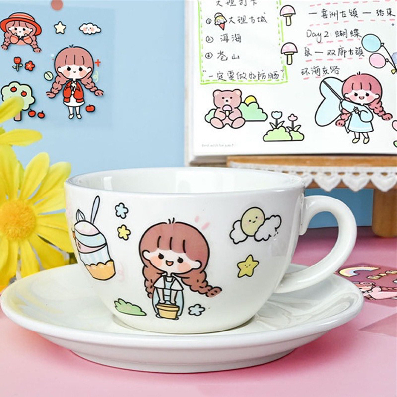 1000 sticker hình cô gái siêu dễ thương trang trí làm quà tặng cho bé