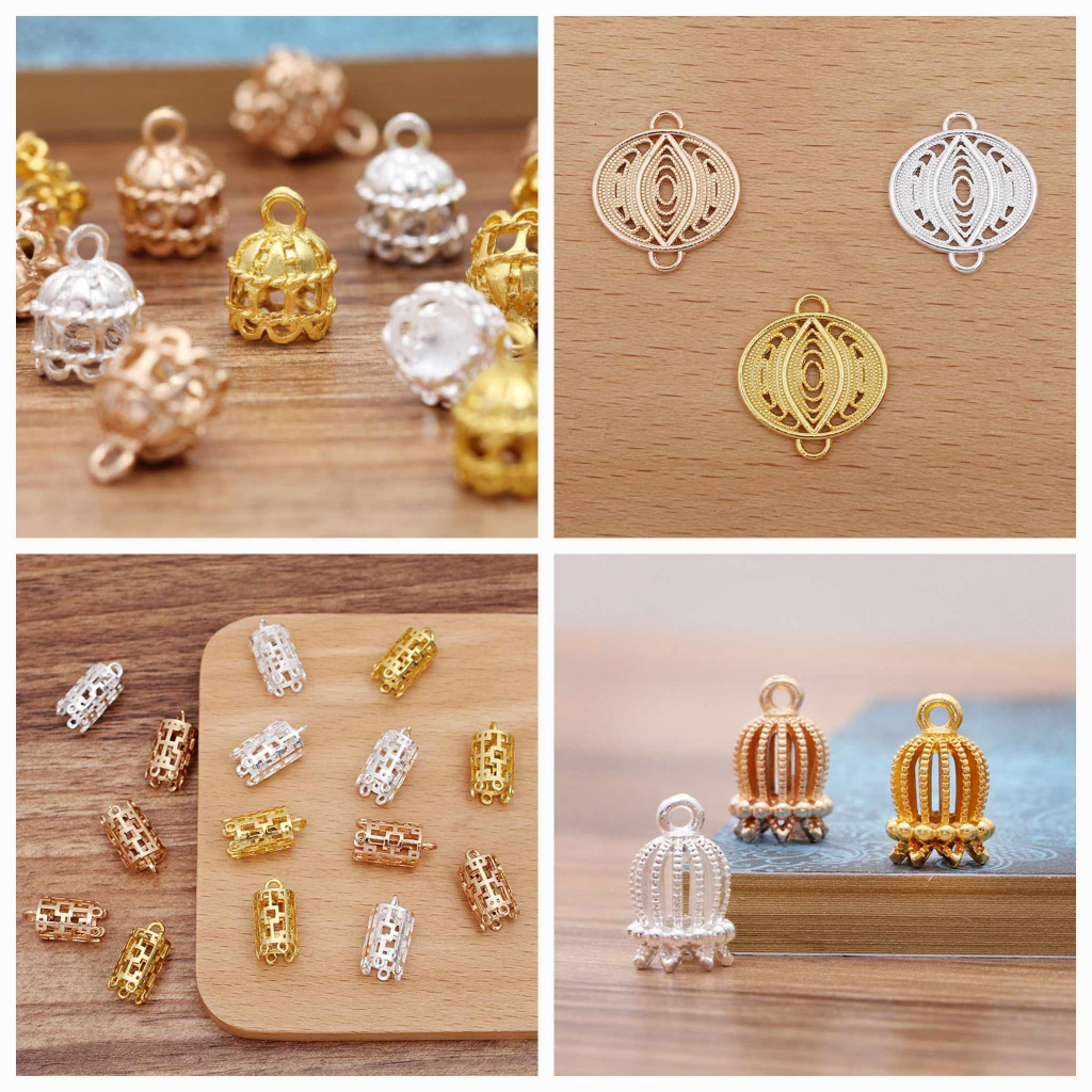 Phiến đúc treo kim loại nhiều mẫu, Nguyên liệu làm trang sức cổ trang, nguyên liệu diy