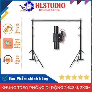 Khung treo phông di động 2,6x3m, 2x3m hl studio