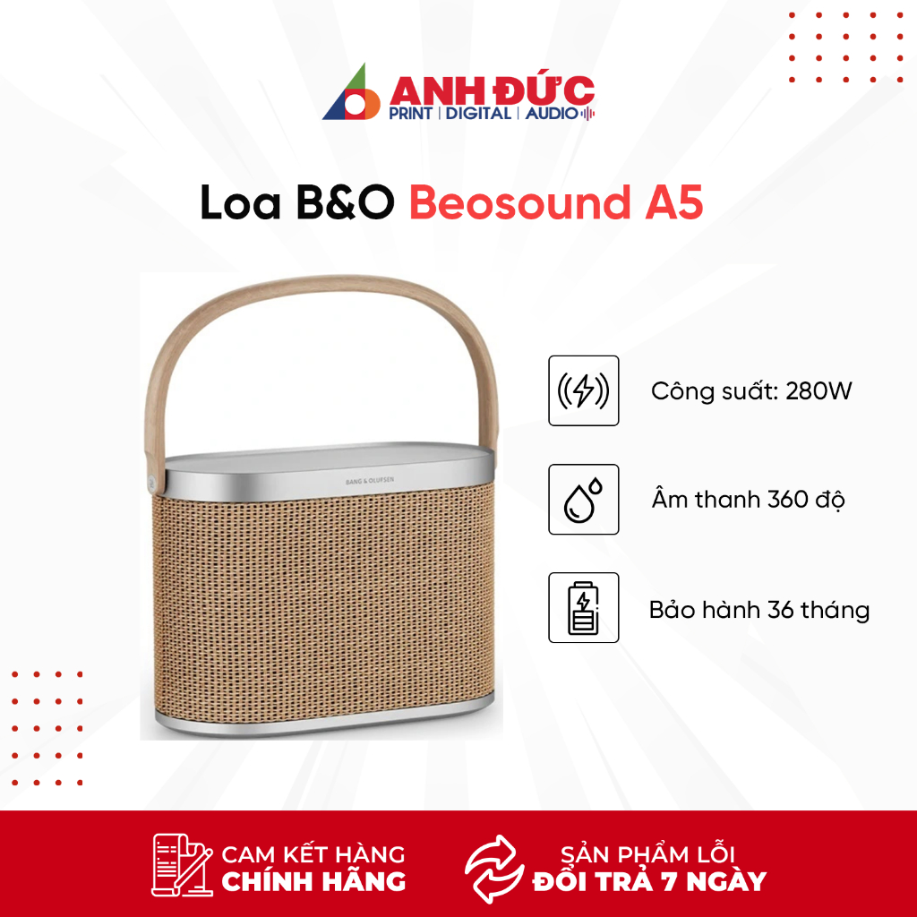 Loa Di Động Cao Cấp Bang & Olufsen (B&O) Beosound A5 - Hàng Chính Hãng BH 36 Tháng