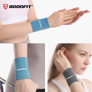 1 ĐÔI. Băng cổ tay thấm mồ hôi nhanh khô, thoáng khí GoodFit GF308W, băng cổ tay thể thao co dãn 4 bền đẹp.