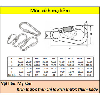 Móc xích mạ kẽm M4-M8