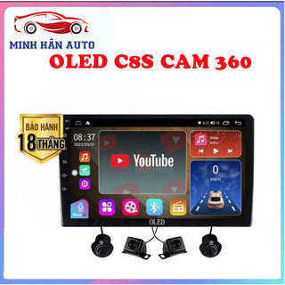 Màn hình liền camera 360 oledpro c8s ram 3g rom 32g lắp sim 4g trực tiếp, thu phát wifi giúp lái xe an toàn chủ động -