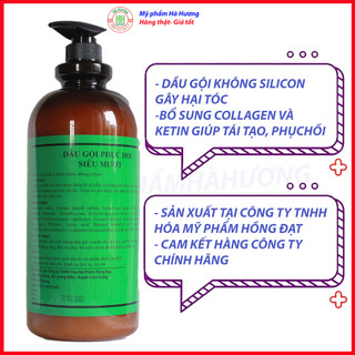 Dầu gội, dầu xả collagen, keratin Hồng Đạt 2000ml