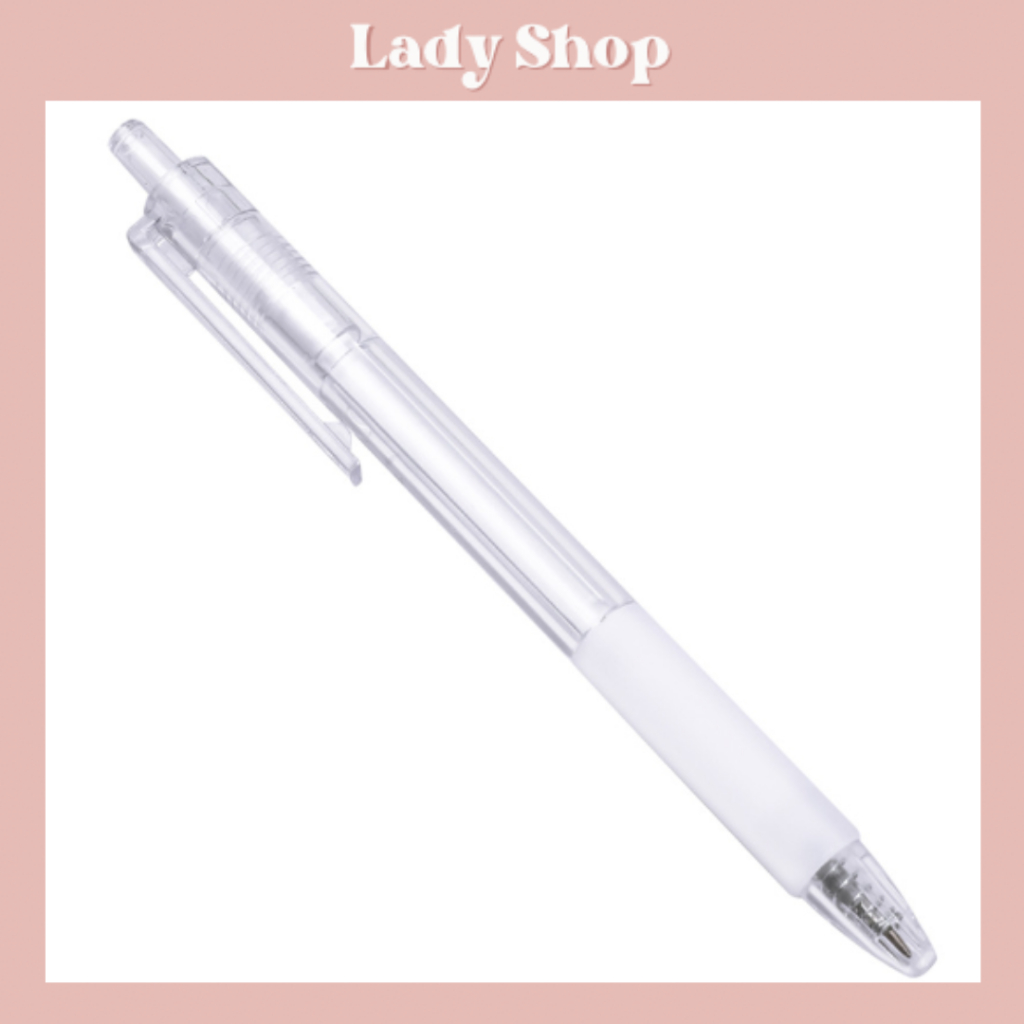 Bút Bi Mực Đen Ngòi 0.5mm Vỏ Trong Suốt Dành Cho Học Sinh | Văn Phòng