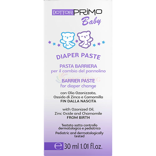 Kem bôi hăm Dottorprimo Baby Diaper Paste ngăn ngừa hăm tã cho bé (30ml)