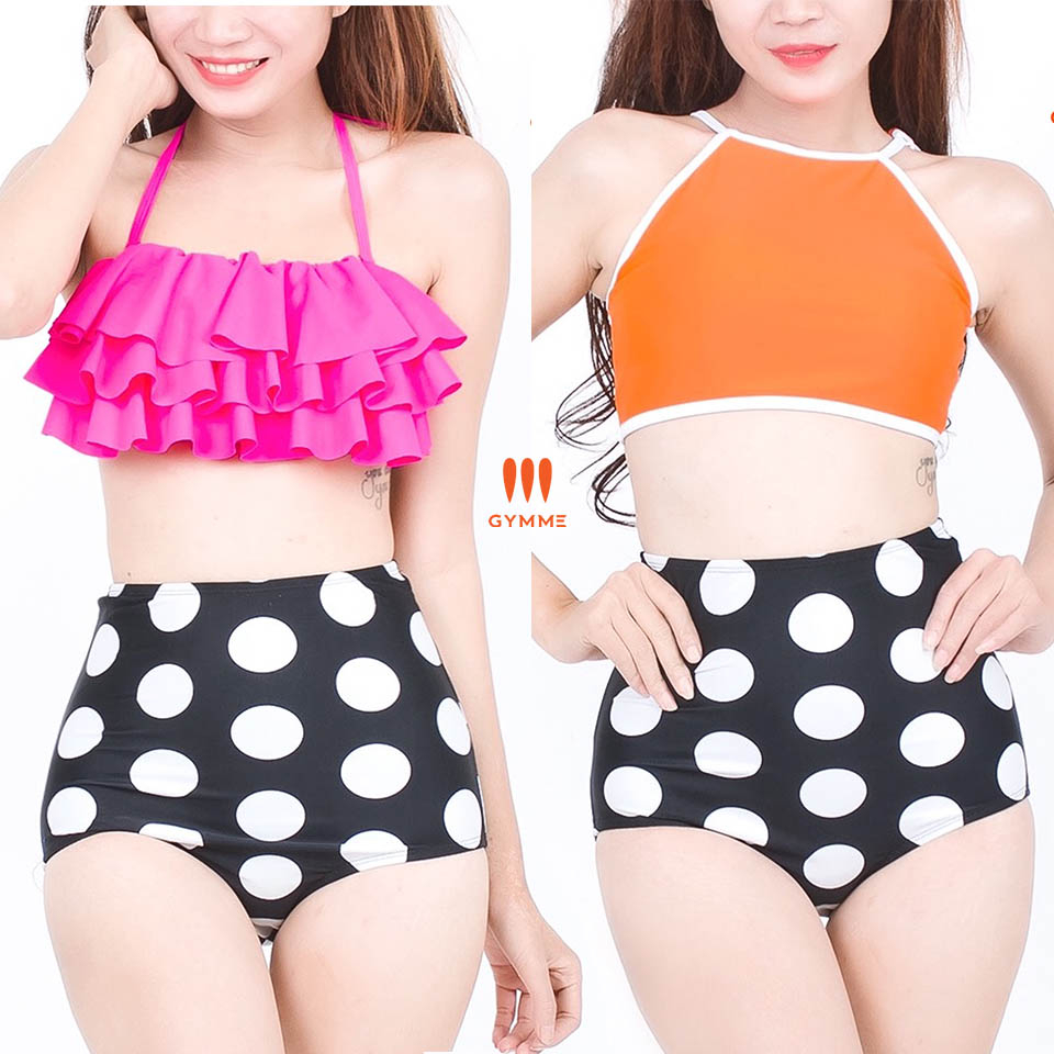 Đồ bơi bikini đi biển dáng lưng cao gymme-17015