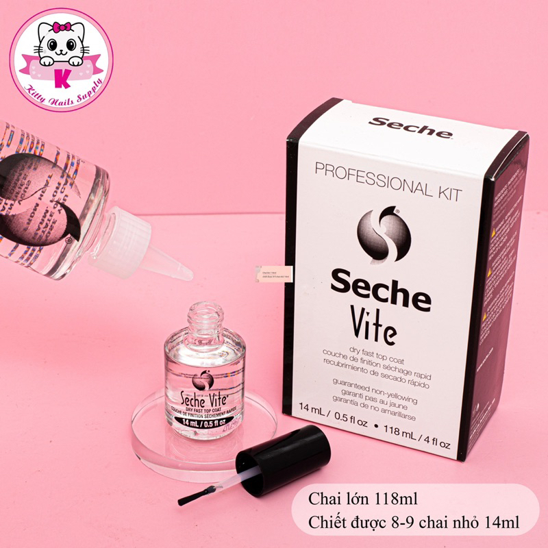 Sơn Bóng thường Seche nhập khẩu Mỹ -Sơn Bóng mau khô - Topnail