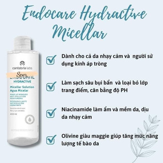 [Date 2028] Tẩy trang EndoCare 400ml