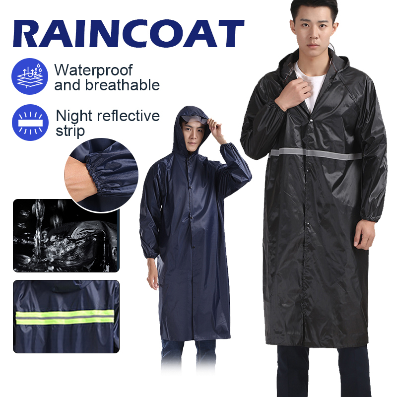 Áo Mưa Bộ Vải Dù ,Áo Mưa Phản Guang,Áo Mưa Đi Phượt Liền Thân Chống Thấm Nước Siêu Bền,Bộ Quần Áo Mưa Vải Dù Cao Cấp