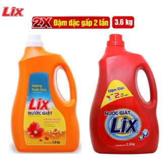 Combo 4 chai nước giặt Lix đậm đặc 3,8kg