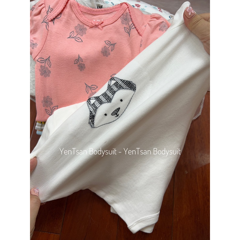 Bodysuit ngắn tay, dài tay cho bé, Body chip sơ sinh chất cotton mềm, thấm hút mồ hôi tốt