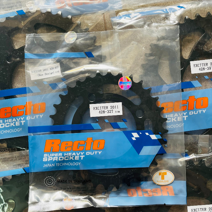 Mẫu dĩa Recto cho xe Exciter 135, YAZ125, YB125, Jupiter V - MX - R, Sirius R - RC xăng cơ,...