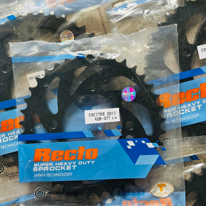 Mẫu dĩa Recto cho xe Exciter 135, YAZ125, YB125, Jupiter V - MX - R, Sirius R - RC xăng cơ,...