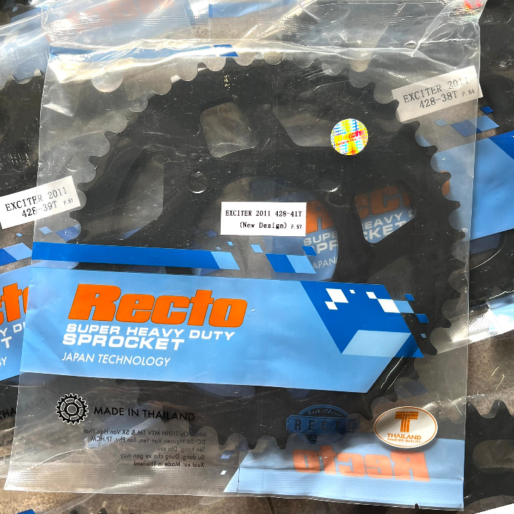 Mẫu dĩa Recto cho xe Exciter 135, YAZ125, YB125, Jupiter V - MX - R, Sirius R - RC xăng cơ,...