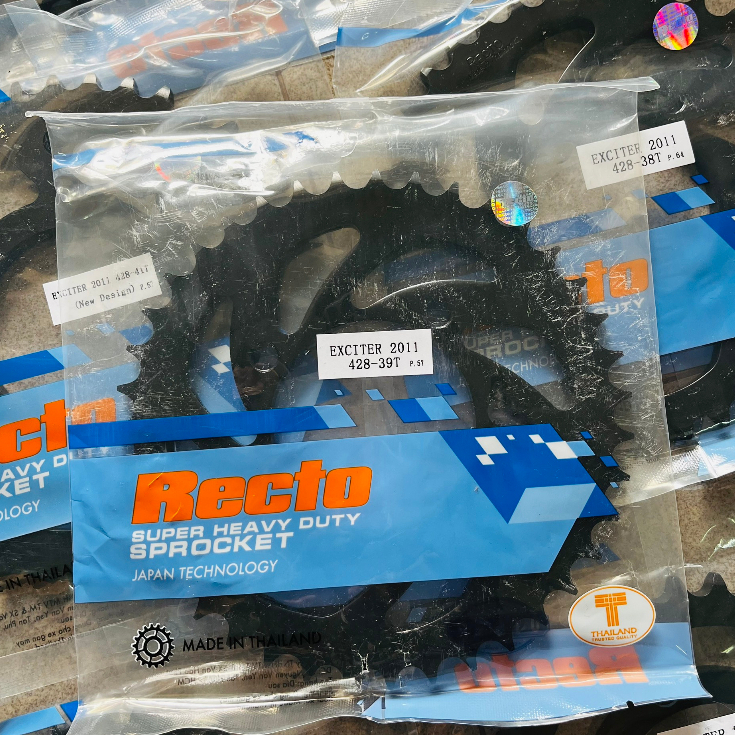 Mẫu dĩa Recto cho xe Exciter 135, YAZ125, YB125, Jupiter V - MX - R, Sirius R - RC xăng cơ,...