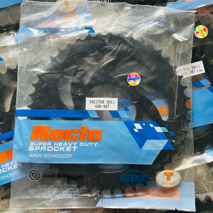 Mẫu dĩa Recto cho xe Exciter 135, YAZ125, YB125, Jupiter V - MX - R, Sirius R - RC xăng cơ,...