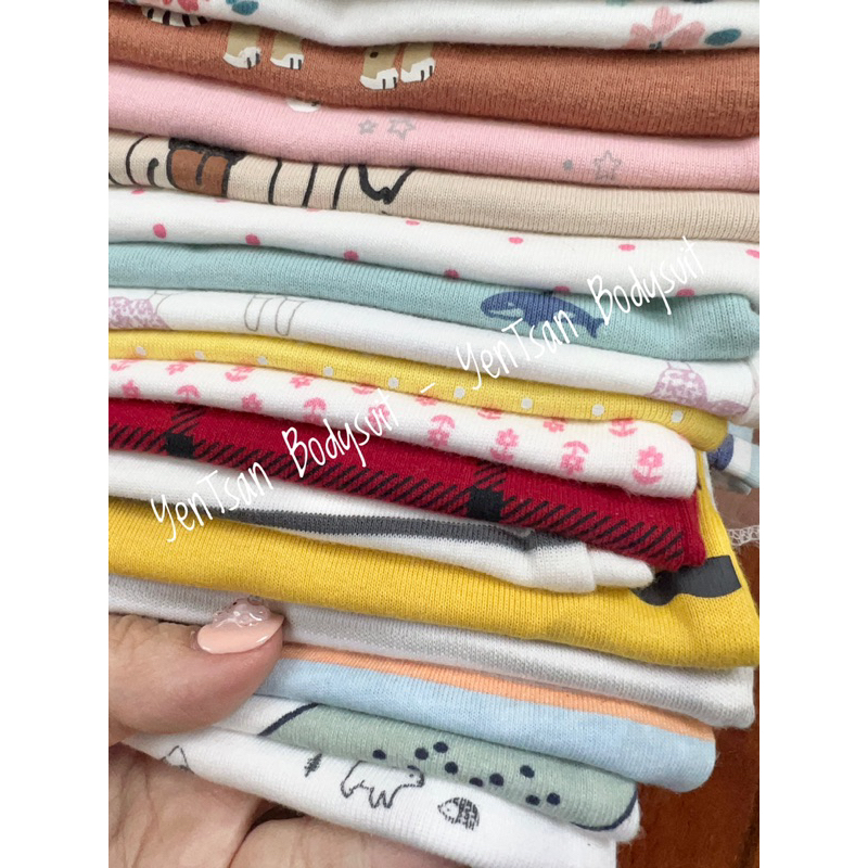 Bodysuit ngắn tay, dài tay cho bé, Body chip sơ sinh chất cotton mềm, thấm hút mồ hôi tốt