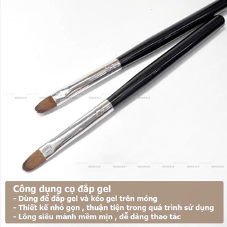 Cọ đắp gel 9k + chổi phen móng