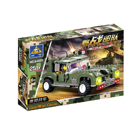 Đồ Chơi Xếp Hình Kazi KY84001 Lắp Ráp Kiểu LEGO Xe Dã Chiến Charlot