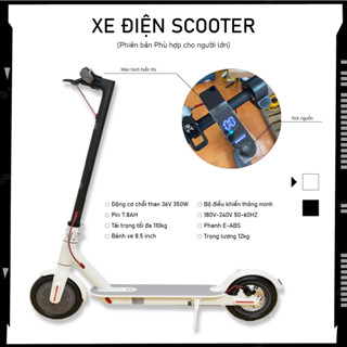 Xe scooter điện ZIYOUHIKE gấp gọn bánh 8.5inch tích hợp màn hình điện tử 20km/lần sạc tốc độ tối đa 25km
