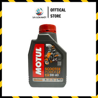 Dầu Nhớt Xe Tayga Tổng hợp Motul Scooter Power LE 5w40 0.8L chính hãng