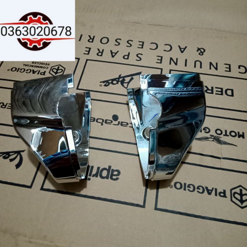 Ốp crom cụm công tắc vespa primavera và sprint chính hãng