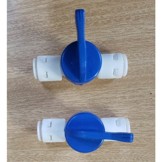 Van Khóa Nước 2 Đầu Dây 6mm - (Dùng Đóng/Mở Nguồn Nước Và Trong Bộ Van Xả Thải Máy Lọc Nước RO)